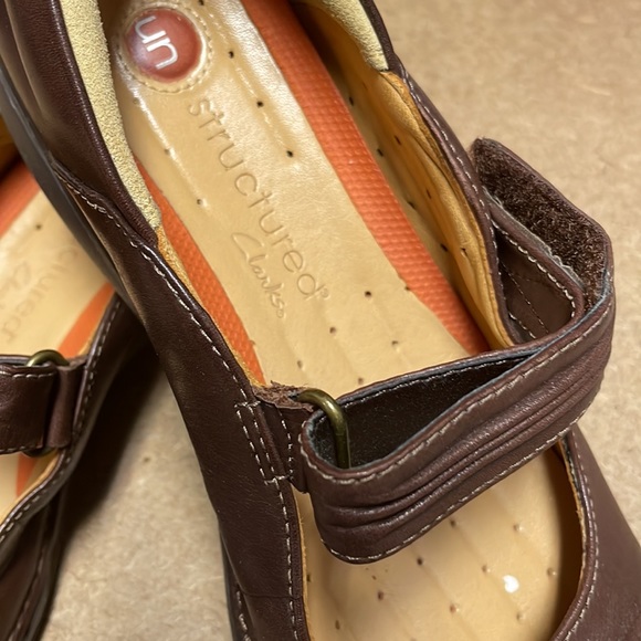 Clarks Unstructured Casual Mary Jane Loafers Shoes Size 7.5 M brown - Picture 13 of 17
